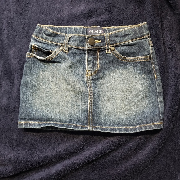 children's place denim skirt